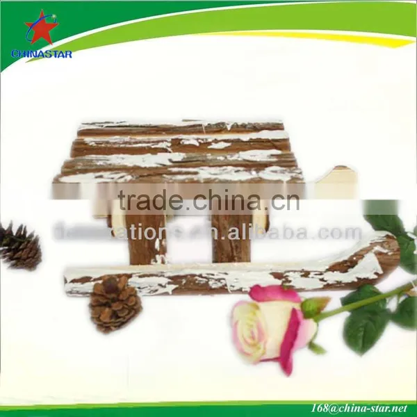 Wooden Christmas Sledge Decoration