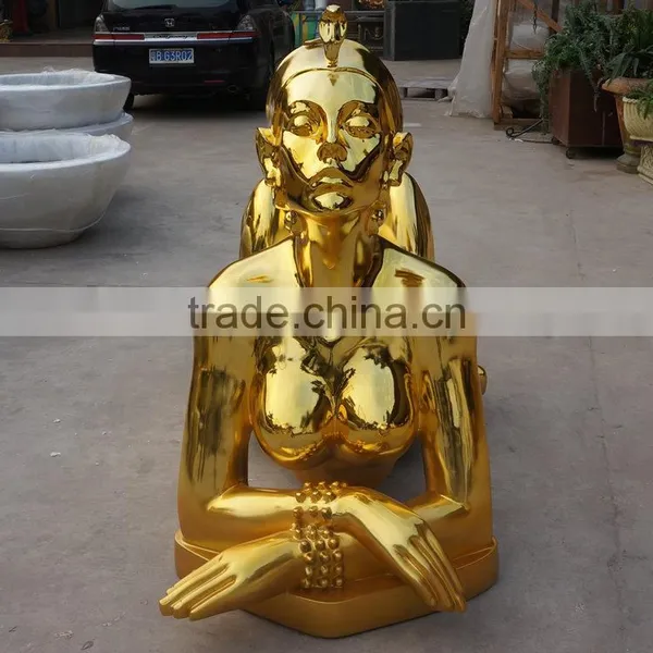 Electroplate Lady Landscape Sculpture photo-4