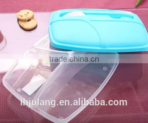 Wholesale Foodgrade Plastic Lunch Box With Fork and Knife,plastic Lunch Box With Fork photo-2