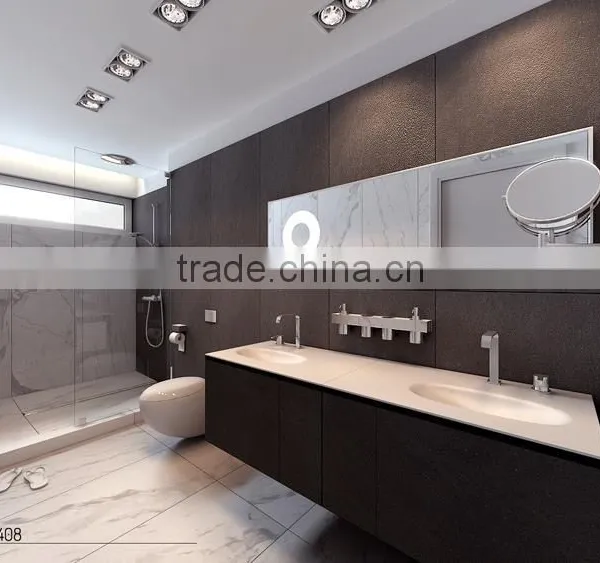 Chinese Interior Design Natural Stone Top Polishing White Marble Tile photo-2