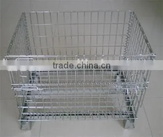 wire mesh container/ hand truck