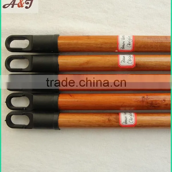 Varnished Wooden Broom Handle With Long Hanger photo-5