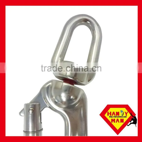 A304DKTL-3 Medium Aluminum Alloy Swivel Eye 25kN Load Indicator Snap Triple Lock Hook photo-5