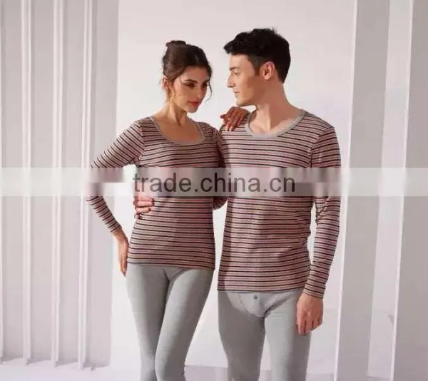 Unisex Pajama Set for Couple Thermal Underwear Cotton Fabric photo-2