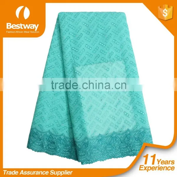 High Quality 100 Cotton Swiss Voile Lace African Lace Fabric 2017 photo-6