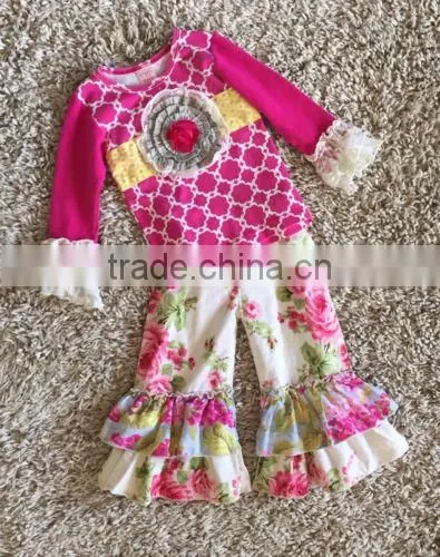 2017 Baby Clothes Summer Wholesale Children's Boutique Clothing Ruffle Kids Printing Baby Leggings photo-3