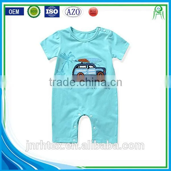 Healthy Soft 100% Cotton Patch Embroidered Baby Clothing Set photo-6