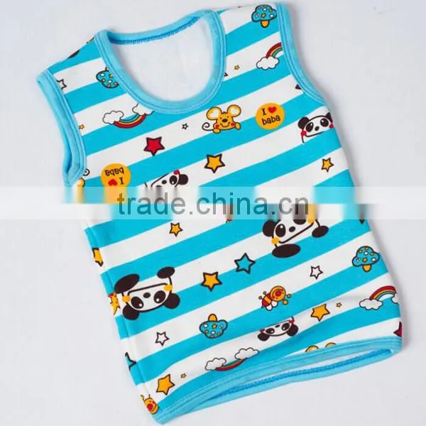 China Factory Custom Thick Kids Thermal Cotton Warm Tank Top photo-2