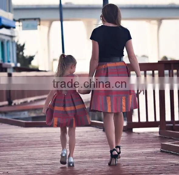 2017 Boutique Girl Dress New Design Mother Daughter Matching Dress for Wholesale photo-2