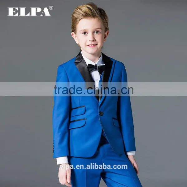 ELPA Formal Designer Slimming Wholesale Blue3 Piece Boys Tuxedo Suits photo-4