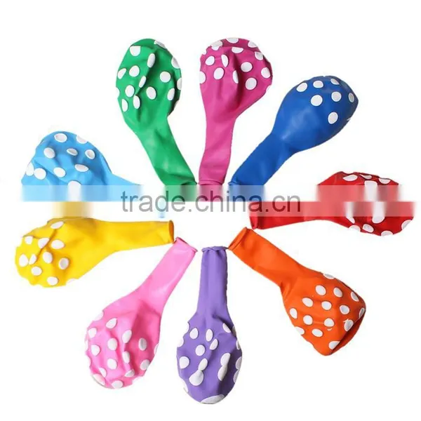 Latex Balloons Party Decoration Round At Random Dot Pattern photo-2