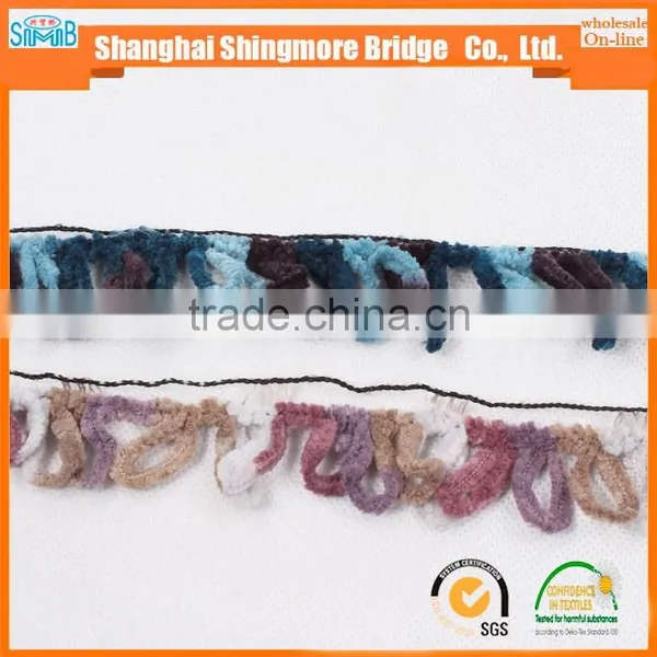 China Hand Knitting Yarn Supplier Hot Wholesale Novelty Texile Polyester Yarn Big Loop Acrylic Fancy Knitting Yarn photo-4