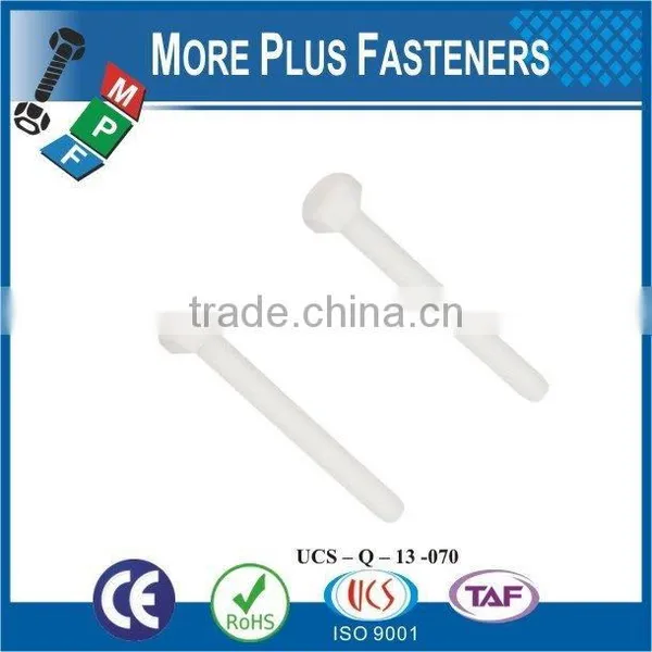 Made in Taiwan Quality Supplier Hex Head White Color Nylon Bolts Screw photo-6