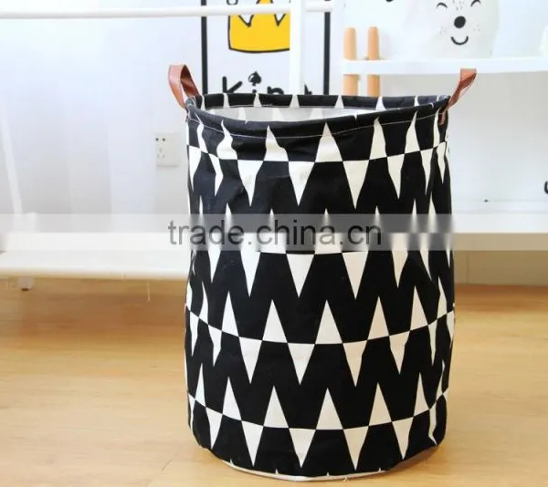 Children Storage Bag Laundry Organizer Bag Leather Handles for Kids Dirty Clothes photo-2