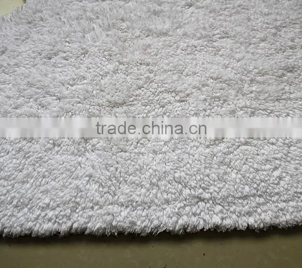 100% Cotton Hand Tufted Shaggy Hotel Closestool Rug photo-3