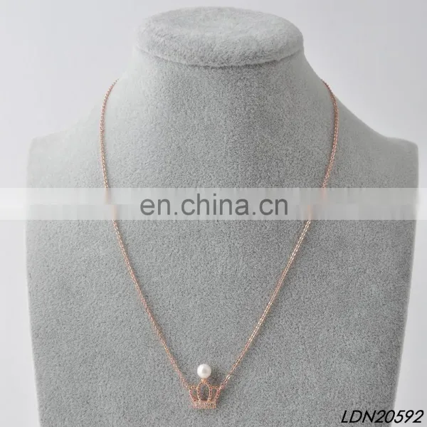 Real Rose Gold Necklace With AAA Zircon photo-5