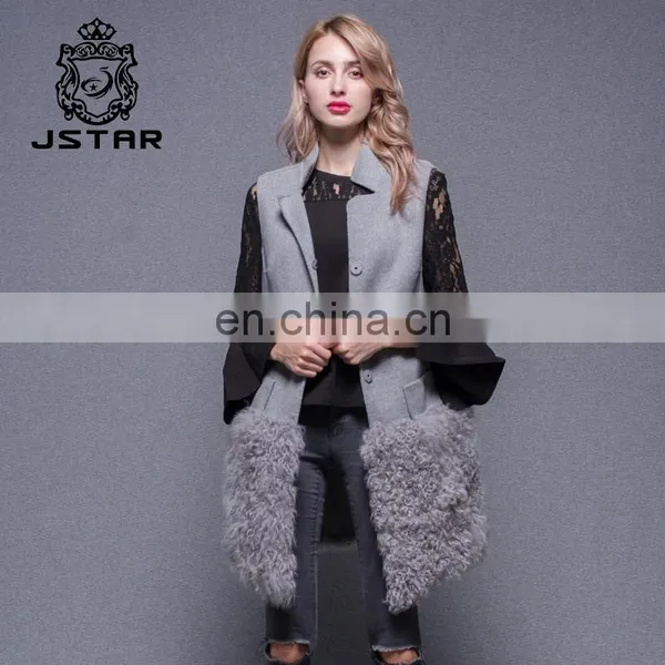 New Fashion Winter Cashmere Coat Ladies Long Vest Design photo-2