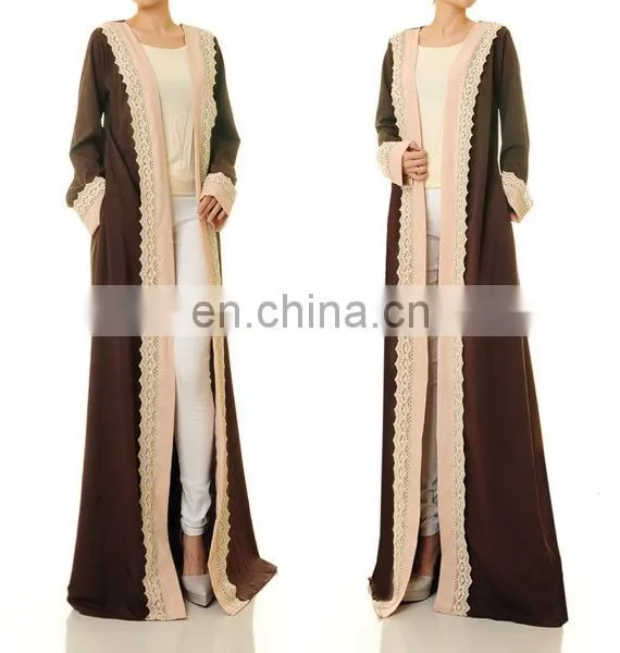 2017 New Design Wholesale Dubai Abaya Islamic Clothing Kimono Open Front Muslim Women Abaya photo-4