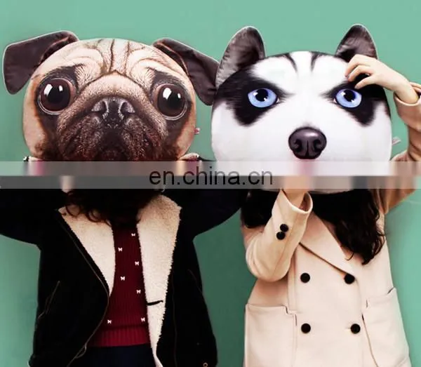 Customized Fashion 3d Printing Dog Pillow Cushion Wholesale Plush Animal Decorative Pillow photo-5
