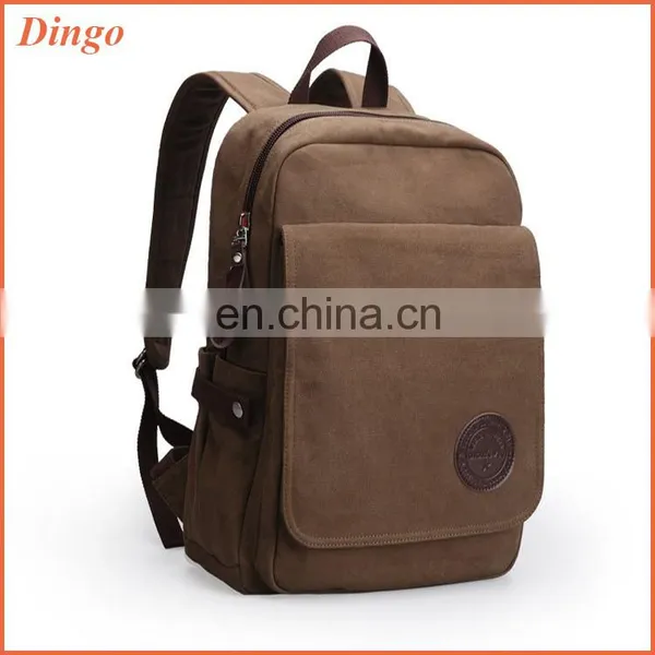 Double compartments multifunction capacity modern canvas sport notebook computer portable game back school bag