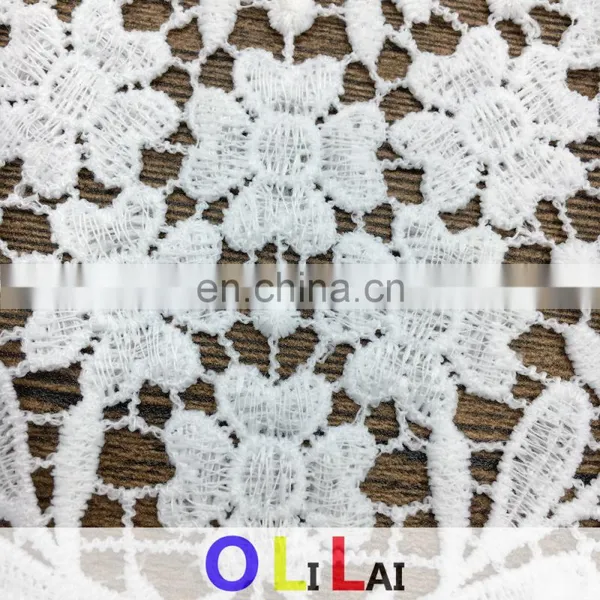 13cm OLNC4019 Sweet Flowers Style Hand Embroidery Designs Milk Polyester Lace photo-6