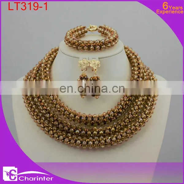 African Beads Jewelry Set Nigerian Coral Beads Charinter Jewelry Beads Jewelry Set LT318-3 photo-2