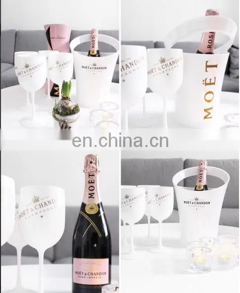 WHITE COLORED MOET & CHANDON CHAMPAGNE ICE BUCKET