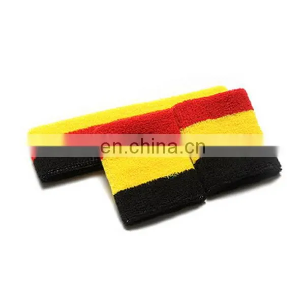 2017 Custom Sports Cotton Terry Towelling Headband and Wristband Set With Zipper photo-2