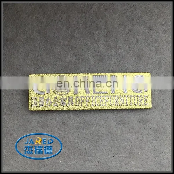 Custom Metal Embossing Aluminum Nameplate Label for Furniture photo-2