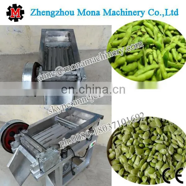 Green Fresh Pea Soybean Broad Bean Skin Peeler Sheller Removing Shelling Peeling Machine photo-5