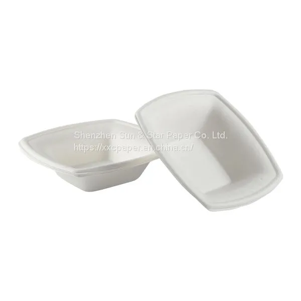Disposable Square Bowl: 12oz Compostable Diamond Collection SS-SDP812B photo-2