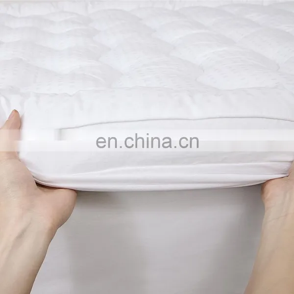 Premium Healthy Smooth Waterproof 500GSM Thicker Bed Bug Hotel Topper Mattress Pads photo-6