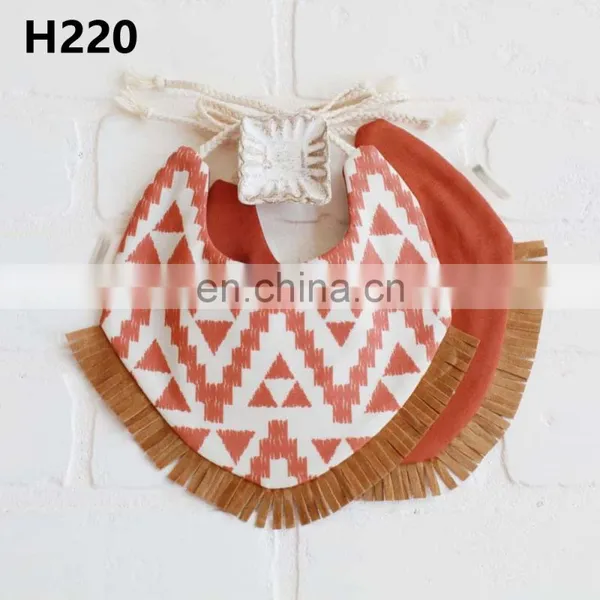 1PC Newborn Baby Boys Girls Bibs Cute Saliva Towel Feeding Cotton Bibs Dribble Bandana Scarf Dinner Feeding Tassel Double-deck photo-4