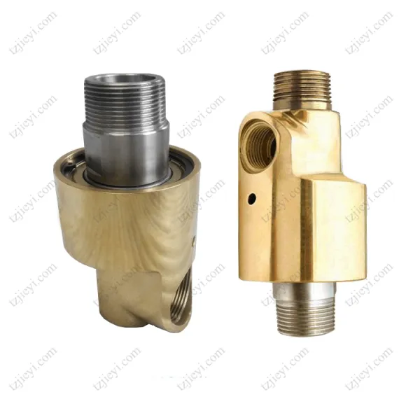 BSP Thread Connection Duoflow Design Inner Tube Fixed Brass Housing High Speed Rotary Joint for Cooling Water, Hydraulic Oil, Air photo-2