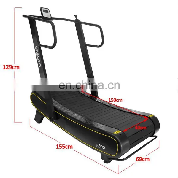 Curved Treadmill & Air Runner Mechanical Speed Unlimited Treadmill Running Machine Fitness Gym for Commerical Use photo-5