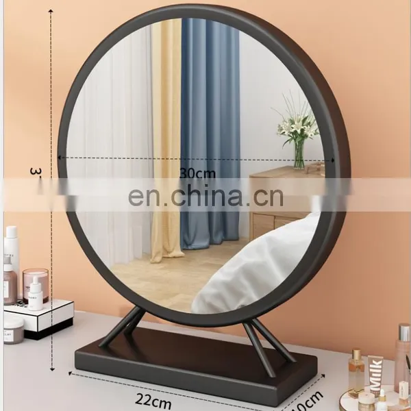 Decorative Handmade Make up Lunar Moon Phase Mirror Set for Home Makeup Mirror With Stand photo-3