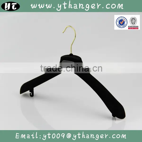 HA7059 Flocking Velvet Clothes Hanger Plastic Coat Women Hanger photo-5