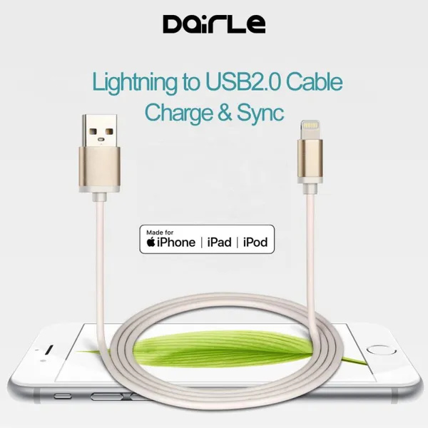 Made for IPhone IPad Mfi Nylon Braided USB to Lightning Charging Cable Data Line for IPhone 8/X/XR/XS Max photo-3