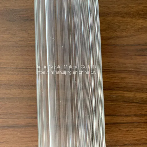 Jinlin Crystal High Borosilicate Glass Stripe Square Tube Customized Can be Invoiced photo-2