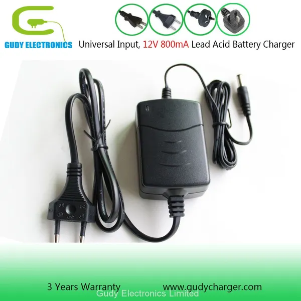 Electric Toy Chargers Kids Car Chargers 12V 800mA Lead Acid Charger for 12V 3-7Ah SLA VRLA AGM GEL Batteries photo-3