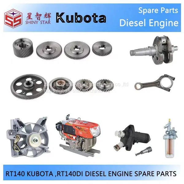 RT140 RT140DI Дизельный двигатель Kubota Корпус передач дизельного двигателя RT140 RT140DI Детали двигателя Kubota