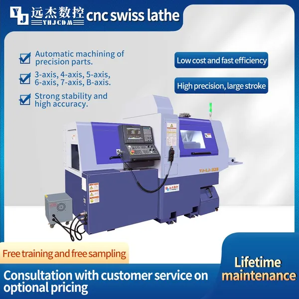 Yuanjie CNC New Model Swiss-turn Lathe YJ-LD266 CNC Swiss Lathe Machine for Batch Processing