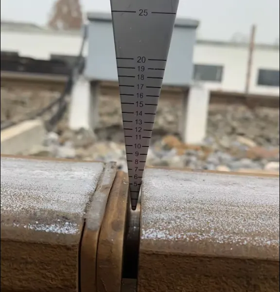 Stainless Rail Taper Welding Gap Inspection Gauge photo-4