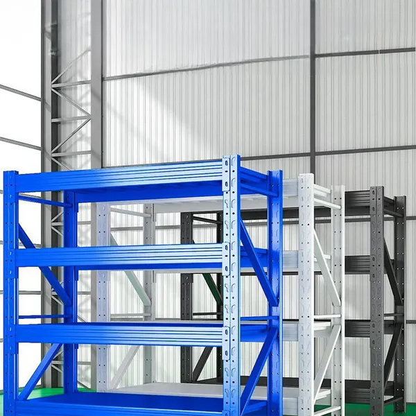 Shelves 100KG 3 Layer 120*40*200cm Grey and White Heavy Duty Shelves Wholesale Storage Clothing Express Warehouse Storage Shelving photo-4