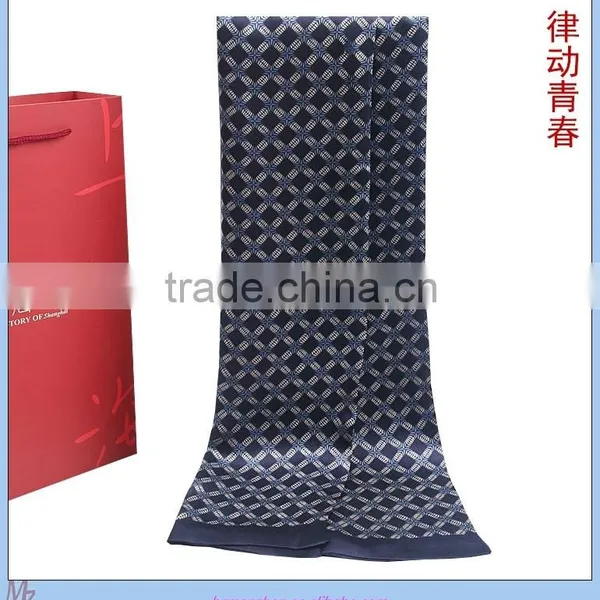 OEM Printed Silk Scarf For Men