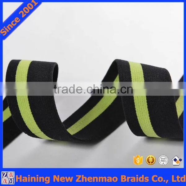 Fashion Colored Stripe Woven Elastic for Garments Accessories photo-2