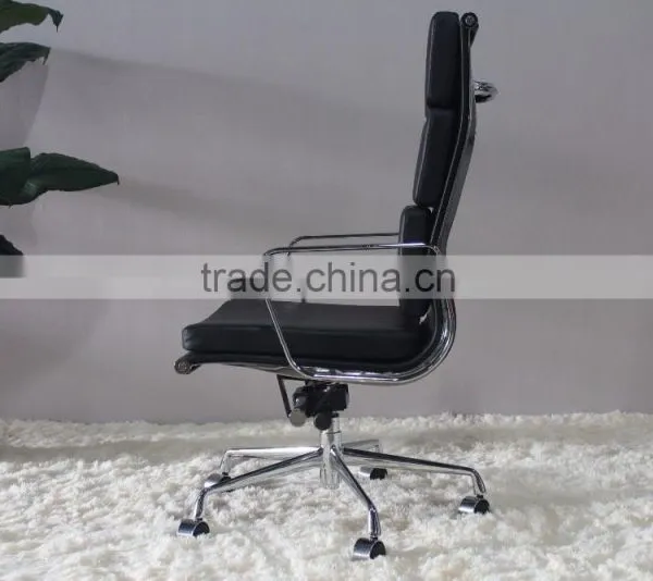 High Back Soft Pad Chair Pu/genuine Leather Material With Soft Cusion Office Chair photo-3