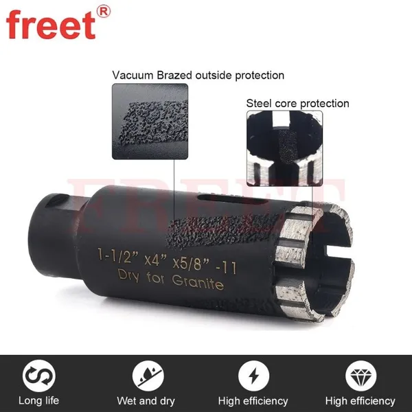 Premium 1-1/2 Inch Diamond Core Drill Bits for Dry Granite Drilling photo-2