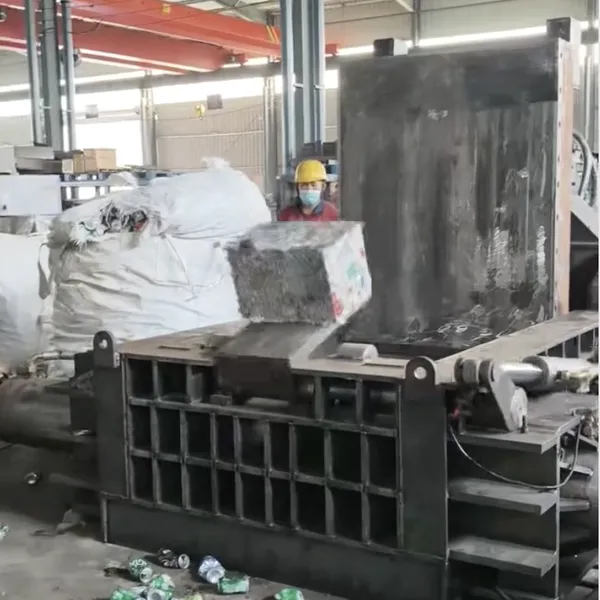 UBC Can Automatic/Semi-Automatic Horizontal Hydraulic Baler with different pressure for processing various material