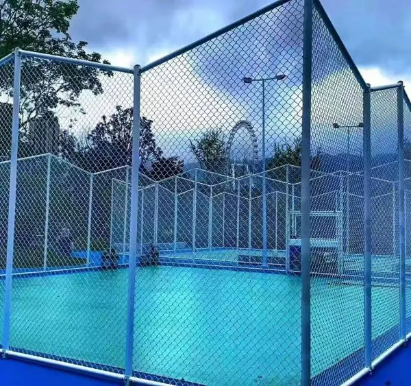 Customizable Basketball Court Fence Panels in Various Sizes and Mesh Types